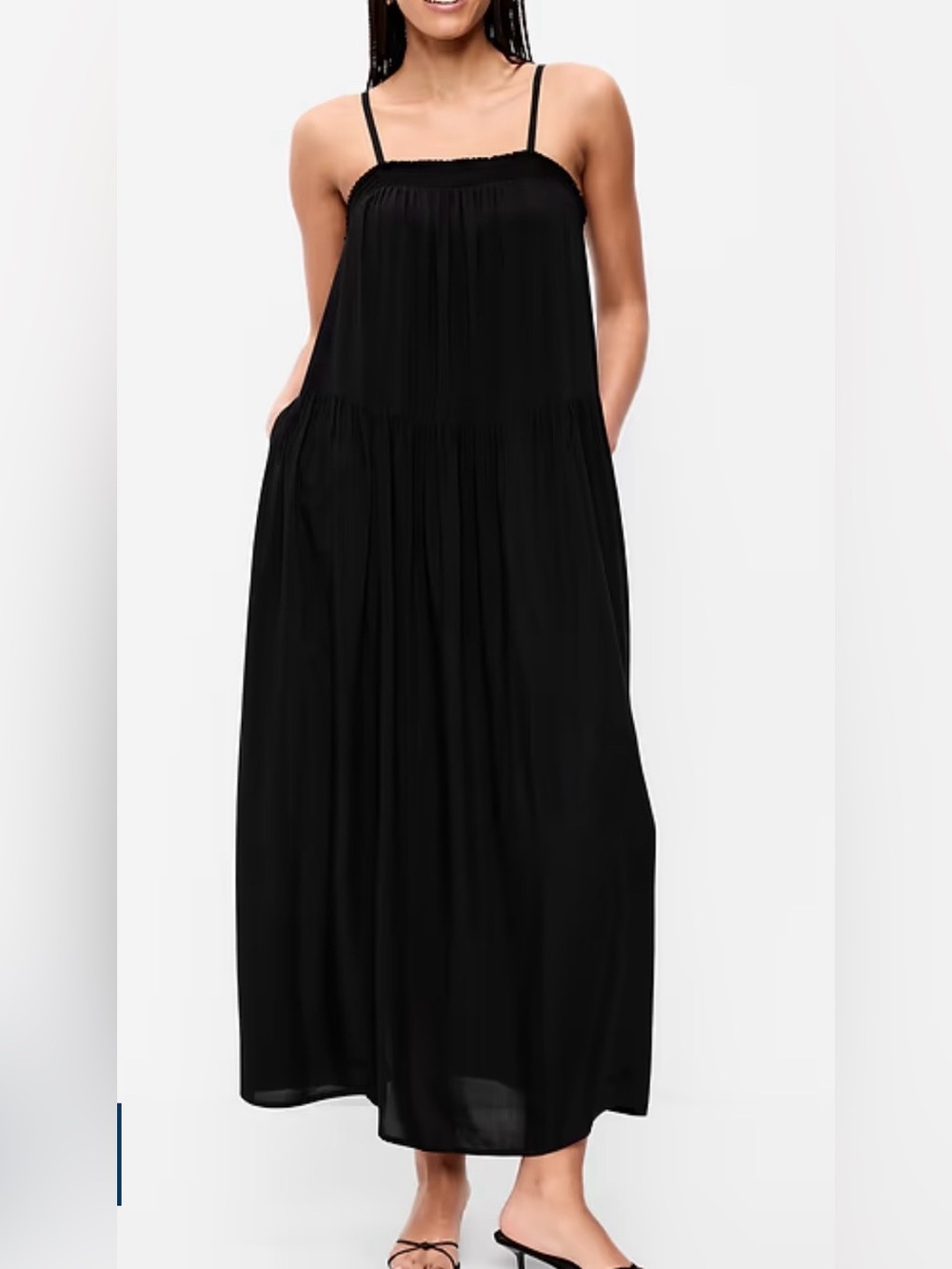 Old Navy Black dress with Smocked Bodice